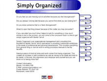 Tablet Screenshot of gosimplyorganized.com